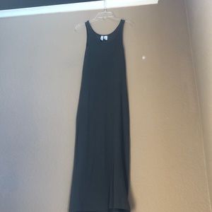 Olive green midi bodycon dress